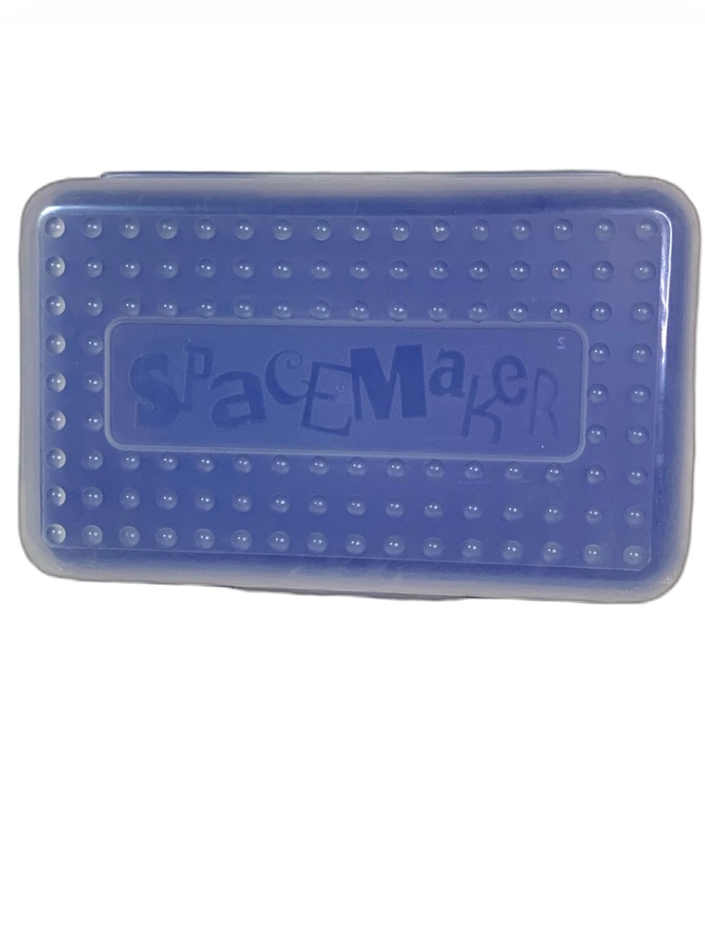 Spacemaker Clear and Blue Pencil Box 8in School Supply